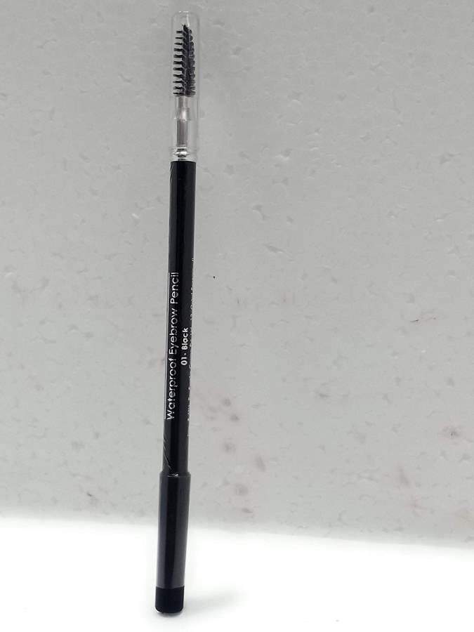 Buy Miss Claire Waterproof Eyebrow Pencil 01 (Mascara Brush), Black