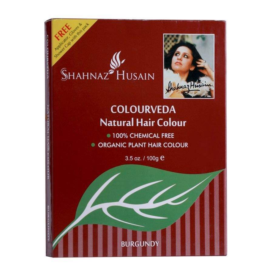 Buy Shahnaz Husain Colourveda Natural Hair Colour (BURGUNDY)