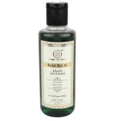 Buy Khadi Natural Amla & Brahmi Herbal Hair Oil