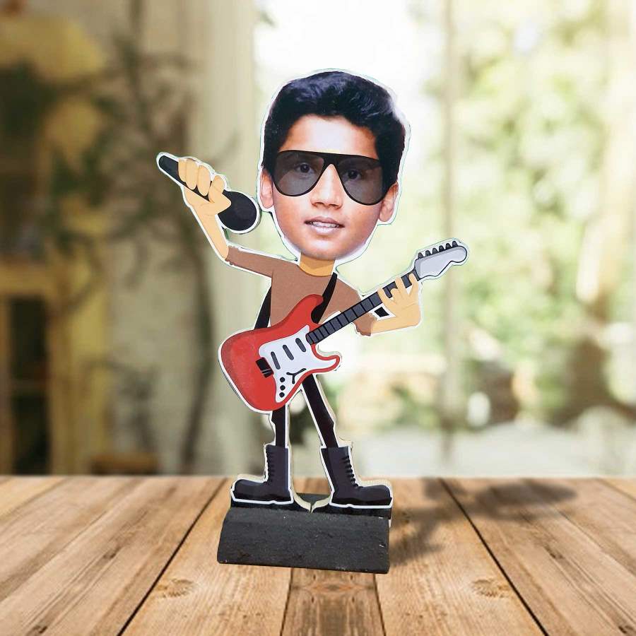 Amman Traders Personalized Singer Caricature Cutout Stand