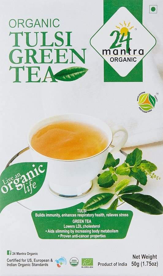 24 mantra Tulsi Green Tea