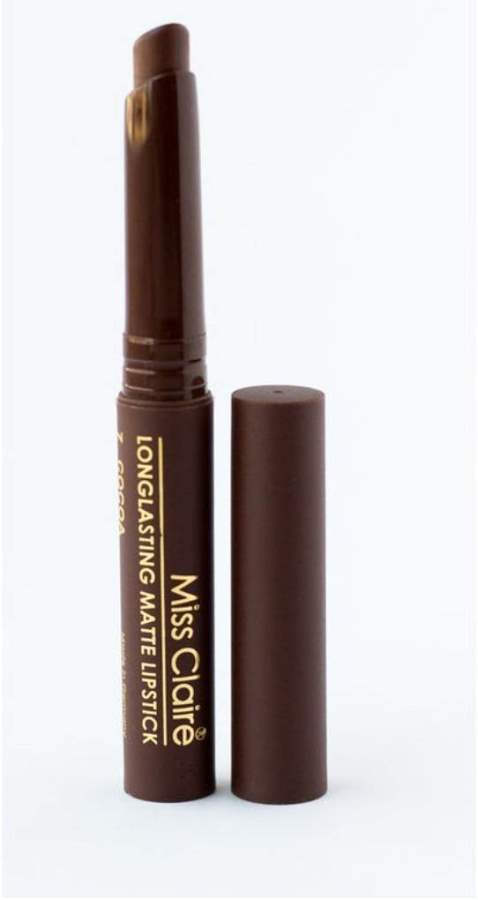 Miss Claire Longlasting Matte Lipstick Toffee 13, Brown