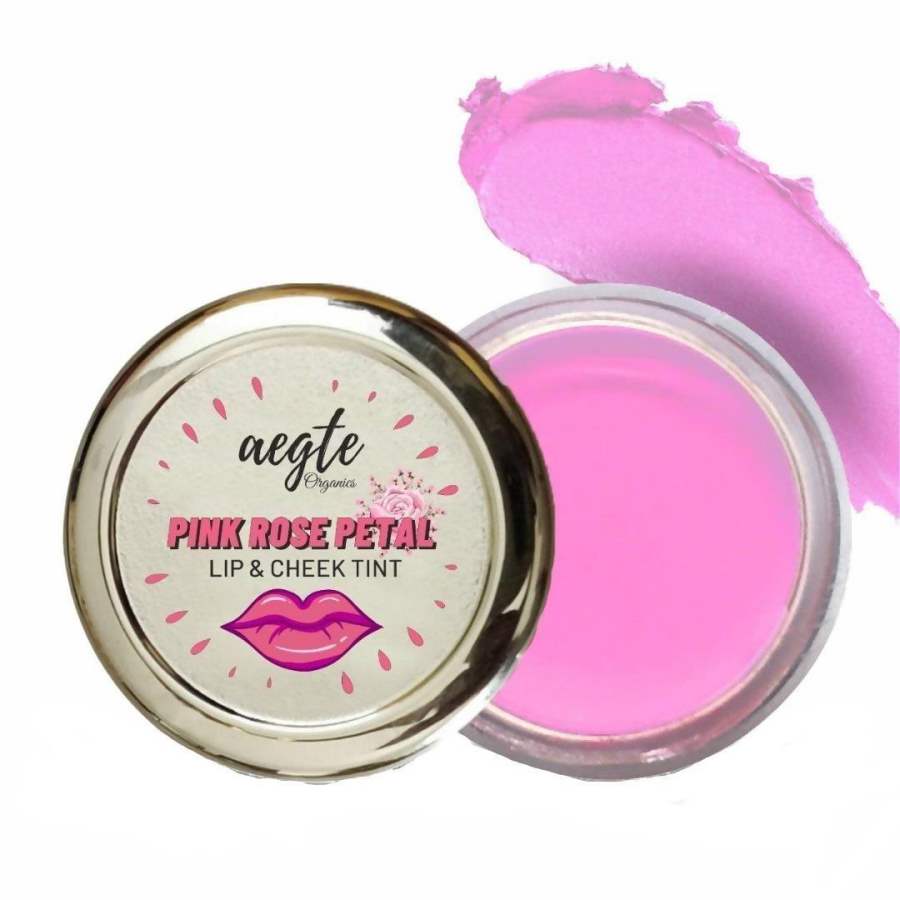 Buy Aegte Organics Pink Rose Petal Lip & Cheek Tint Balm
