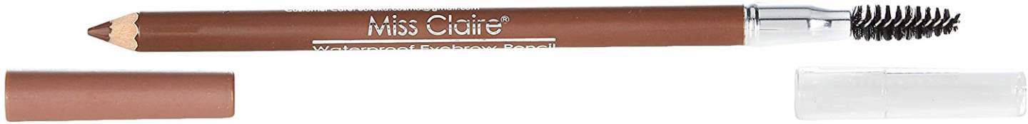 Miss Claire Waterproof Eyebrow Pencil/Mascara Brush, Light Brown