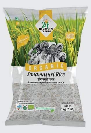 24 mantra Sona masuri Raw Rice Polished