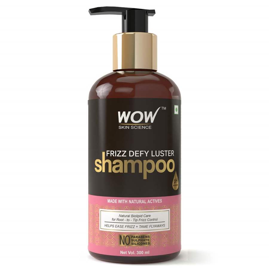 WOW Frizz Defy Luster No Parabens, Sulphate & Silicone Shampoo