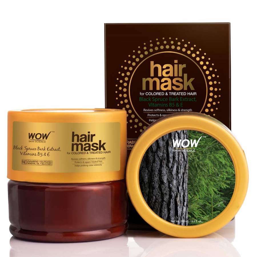 Buy WOW Skin Science Black Spruce Bark Extract, Vitamin B5 & E Hair Mask