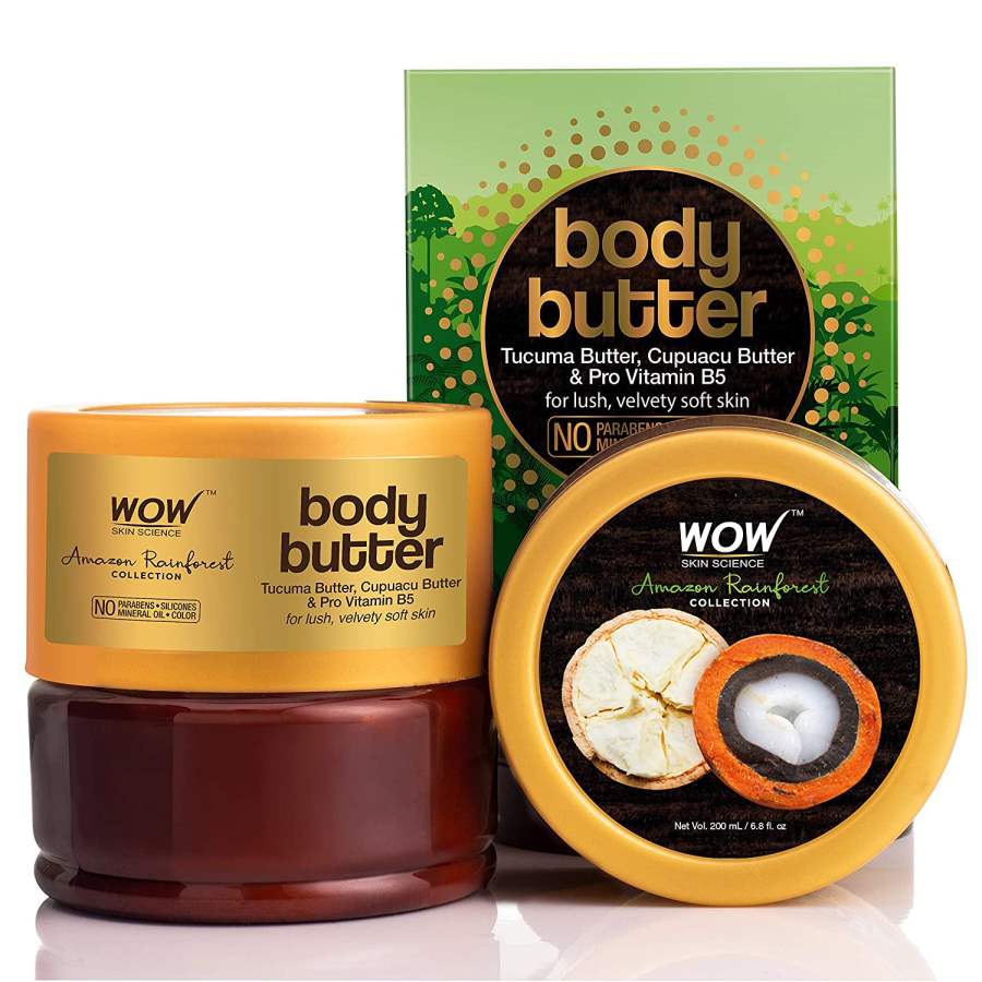 WOW Amazon Rainforest Collection Body Butter with Tucuma and Cupuacu Butter