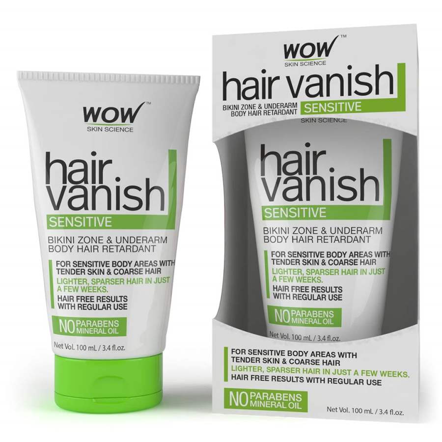 WOW Hair Vanish Sensitive No Parabens and Mineral Oil