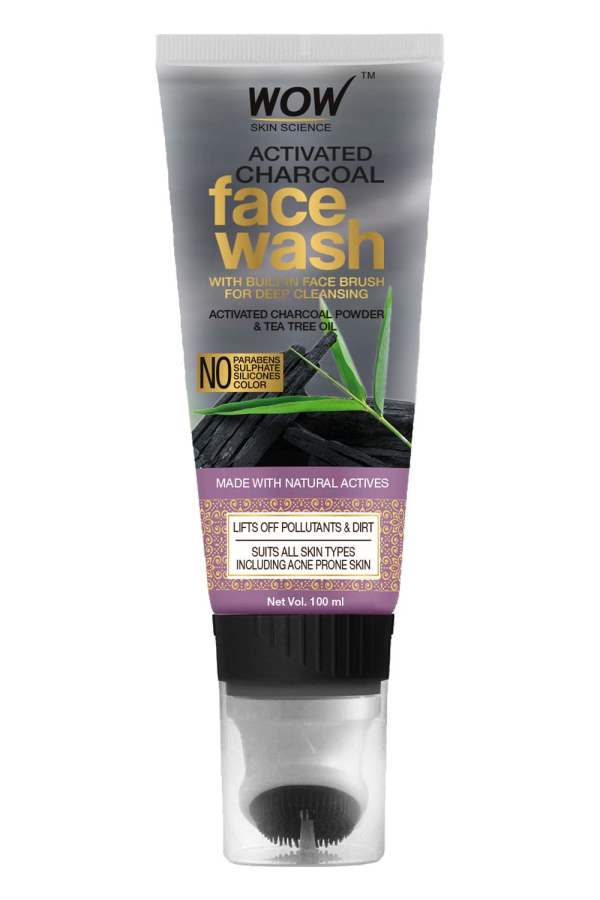 WOW Skin Science Activated Charcoal Face Wash Gel