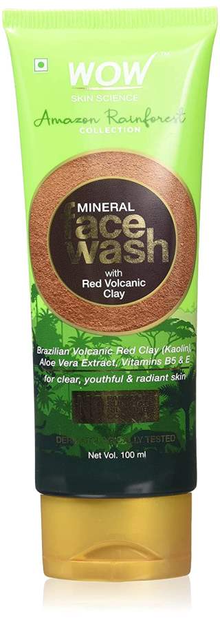 WOW Amazon Rainforest Collection - Mineral Face Wash with Red Volcanic Clay