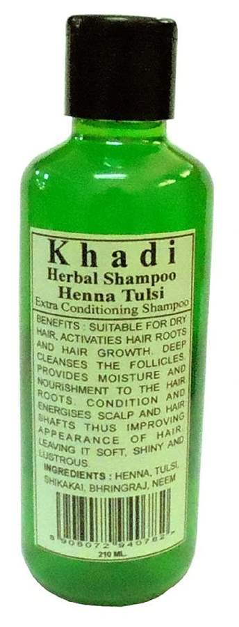 Khadi Natural Henna & Tulsi Shampoo(green)