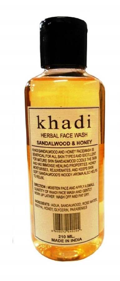 Khadi Natural Sandalwood And Honey Face Wash - 210ml