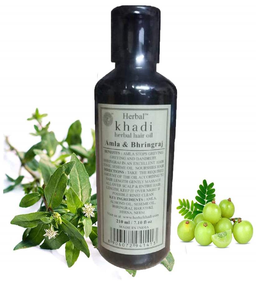 Khadi Natural Amla & Bhringraj Hair Oil 