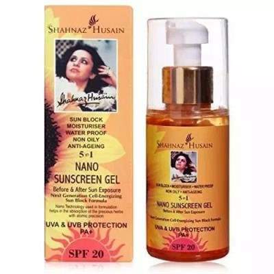 Shahnaz Husain 5 In 1 Nano Sunscreen Gel Uva & Uvb Protection Pa+ Spf 20