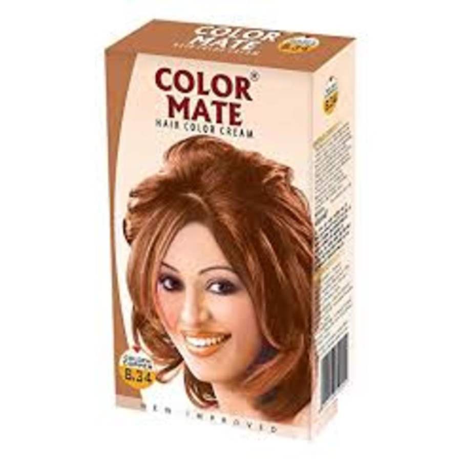 Buy Color Mate Hair Color Cream - Golden Copper 8.34