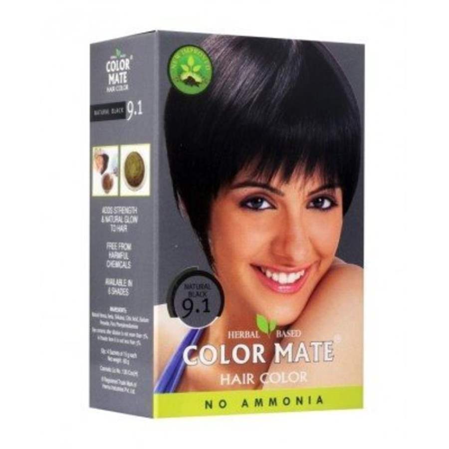 Buy Color Mate Hair Color Powder - Natural Black 9.1