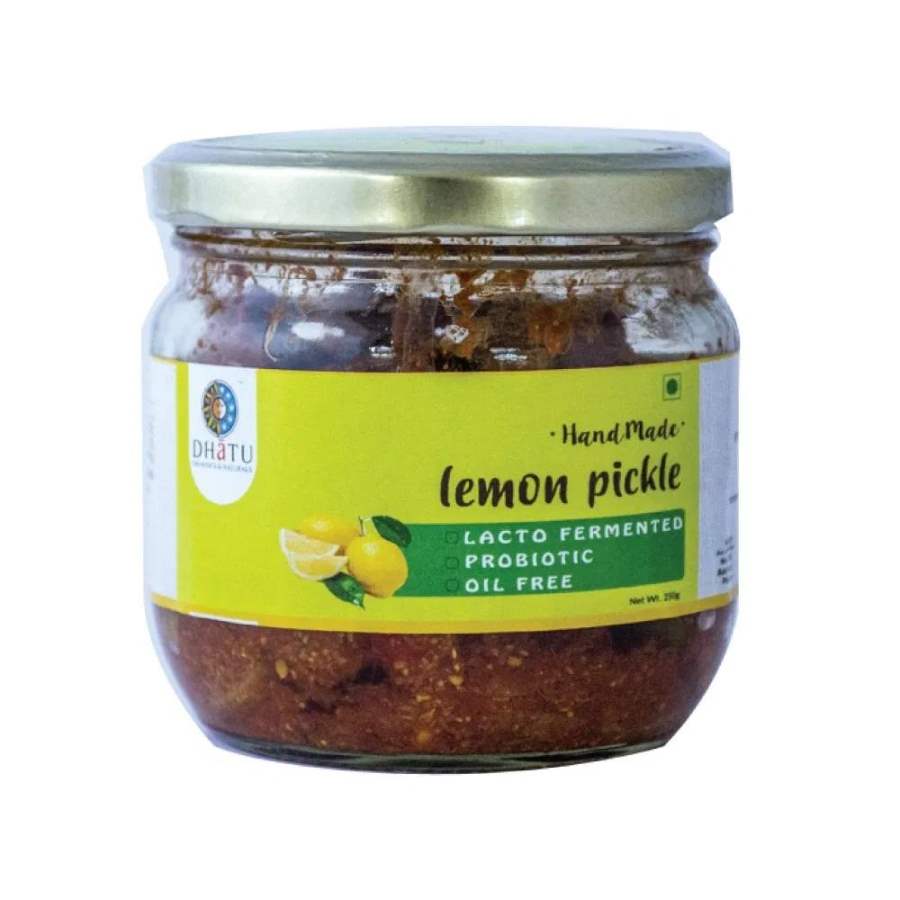 Buy Dhatu Organics Oil Free Lemon Pickle 