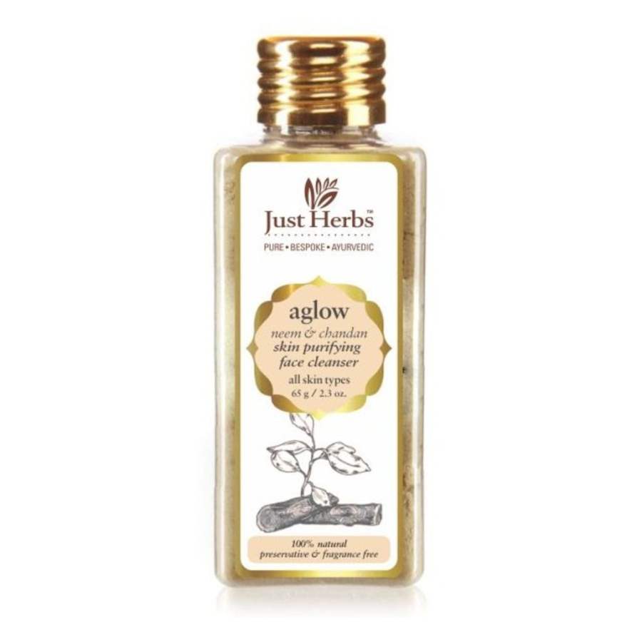 Buy Just Herbs Aglow Neem Chandan Skin Purifying Face Cleanser