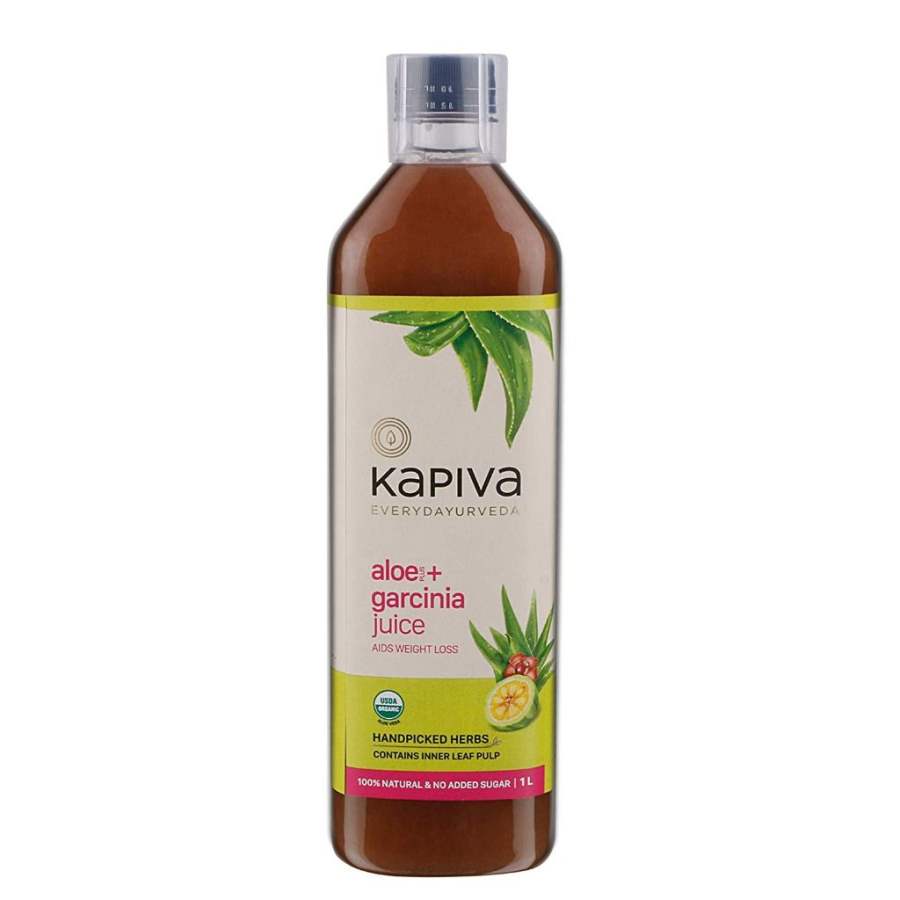 Kapiva 100% Aloe Vera (USDA) + Garcinia Juice Aids Weight Loss - No Added Sugar