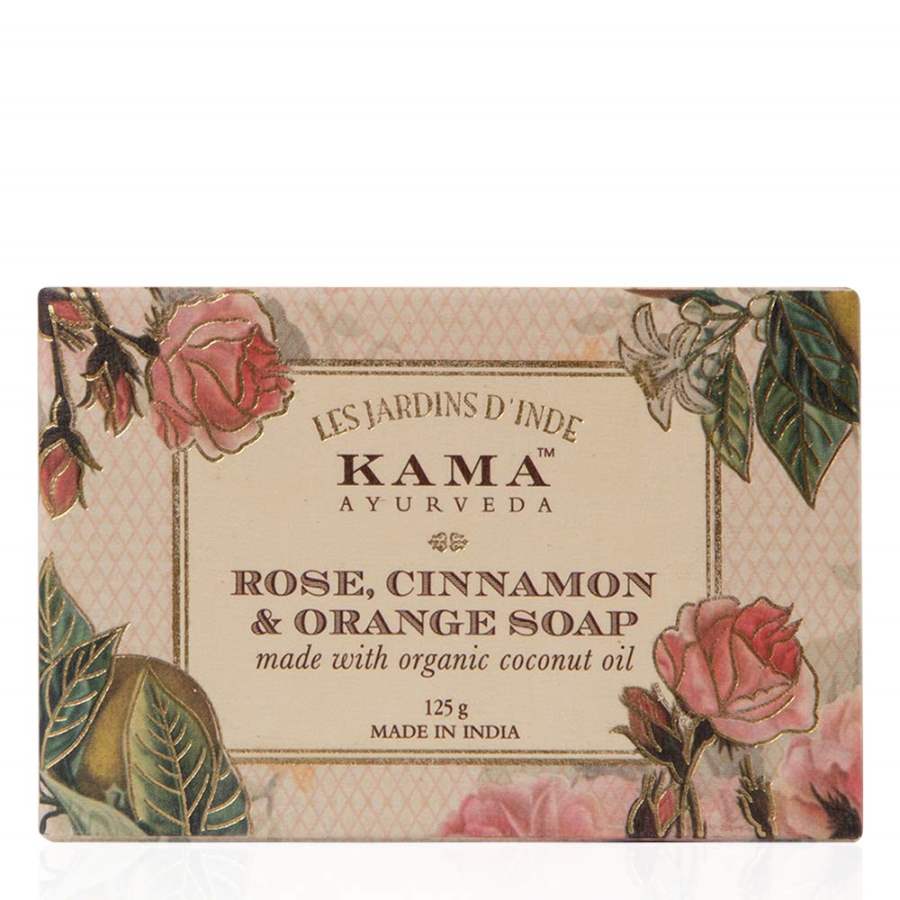 Buy Kama Ayurveda Rose, Orange and Cinnamon Soap with Coconut, Jojoba and Castor Oils