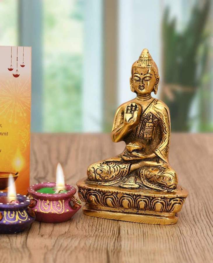 Buy Muthu Groups Lord Buddha Idol Statue Showpiece