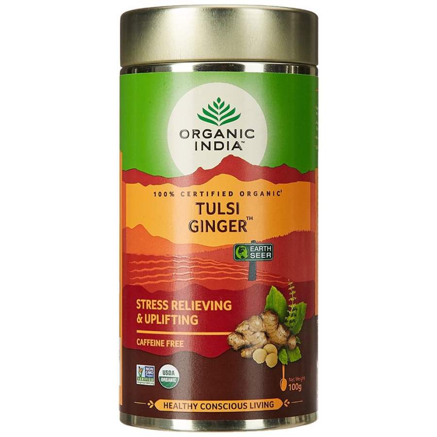 Buy Organic India Tulsi Ginger Tea Tin