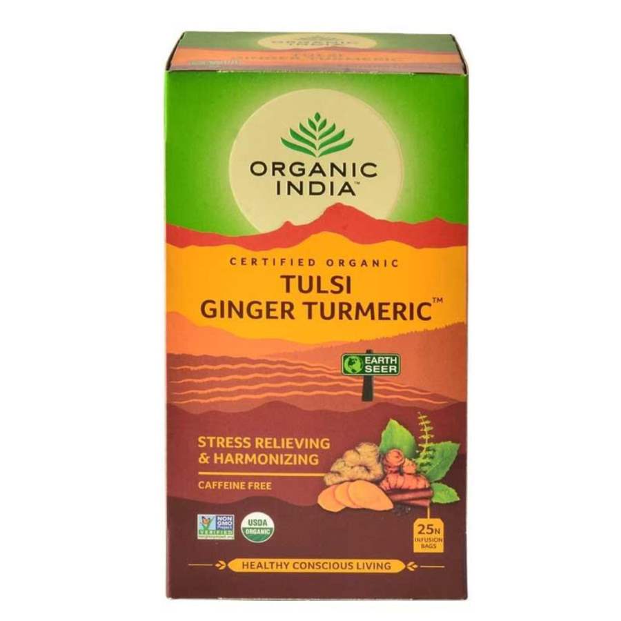 Buy Organic India Tulsi Ginger Turmeric