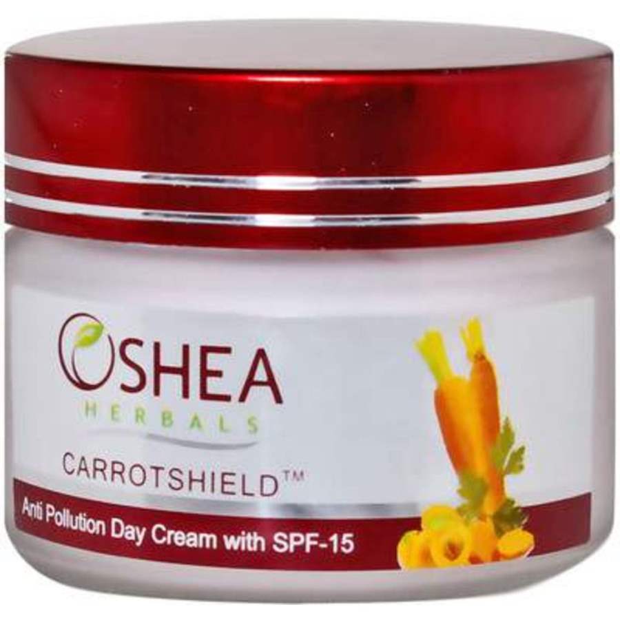 Buy Oshea Herbals Carrotshield Anti Pollution Day Cream With SPF - 15