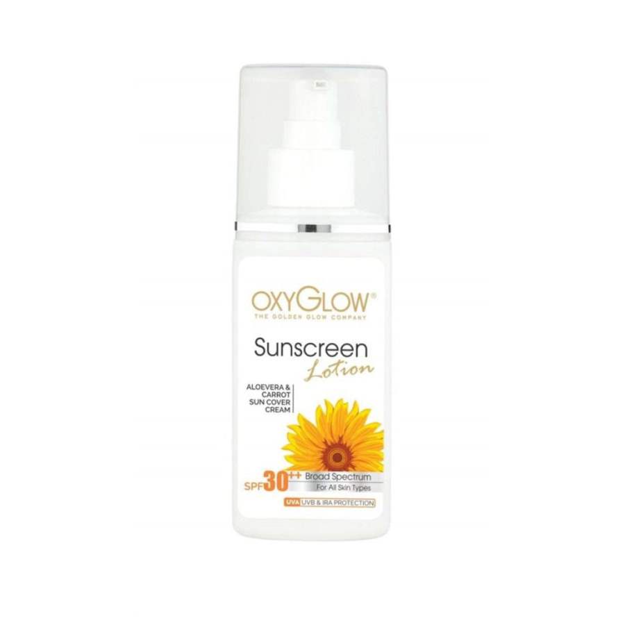 Buy Oxy Glow Aloe Vera and Carrot Sun Cover Lotion SPF - 30