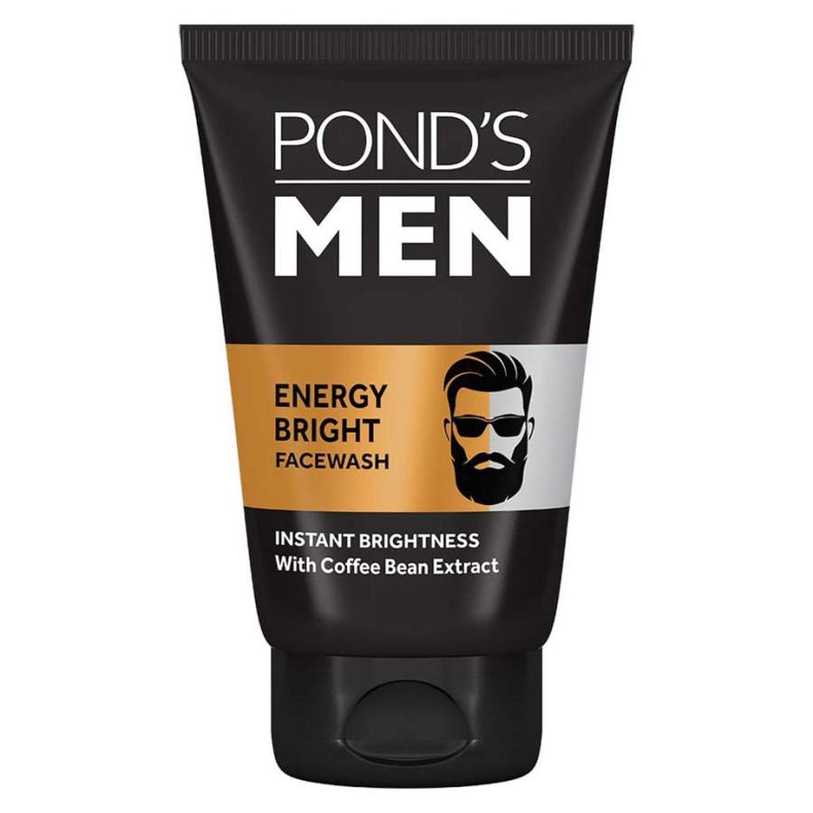 Ponds Men Energy Bright Anti - Dullness Face Wash With Coffee Bean