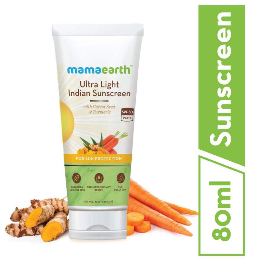 Buy MamaEarth Ultra Light Natural Sunscreen Lotion SPF 50 PA+++