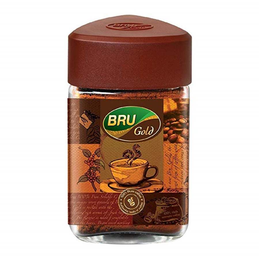 Bru Gold Instant Coffee, 100% Pure Granulated Coffee