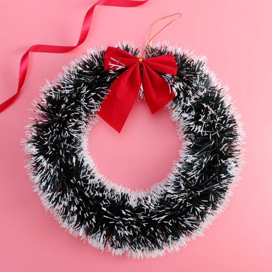 MSK Traders Wreath Wall Bowknot Hanging Decoration