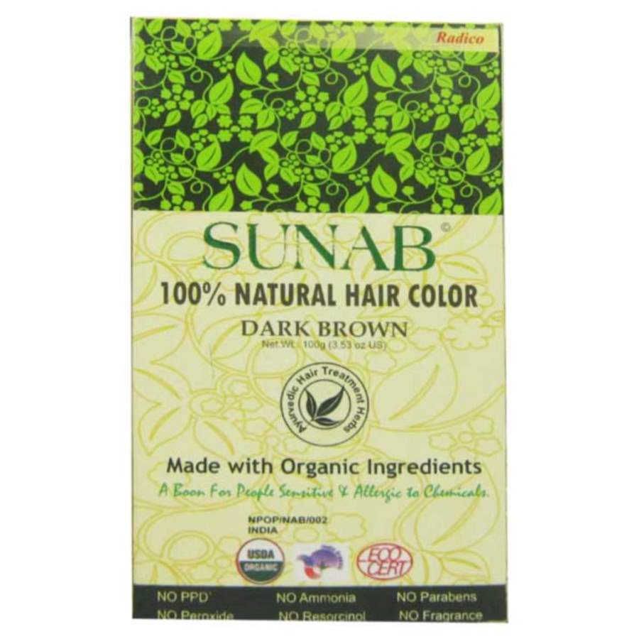 Buy Radico Sunab Herbal Dark Brown Hair Color