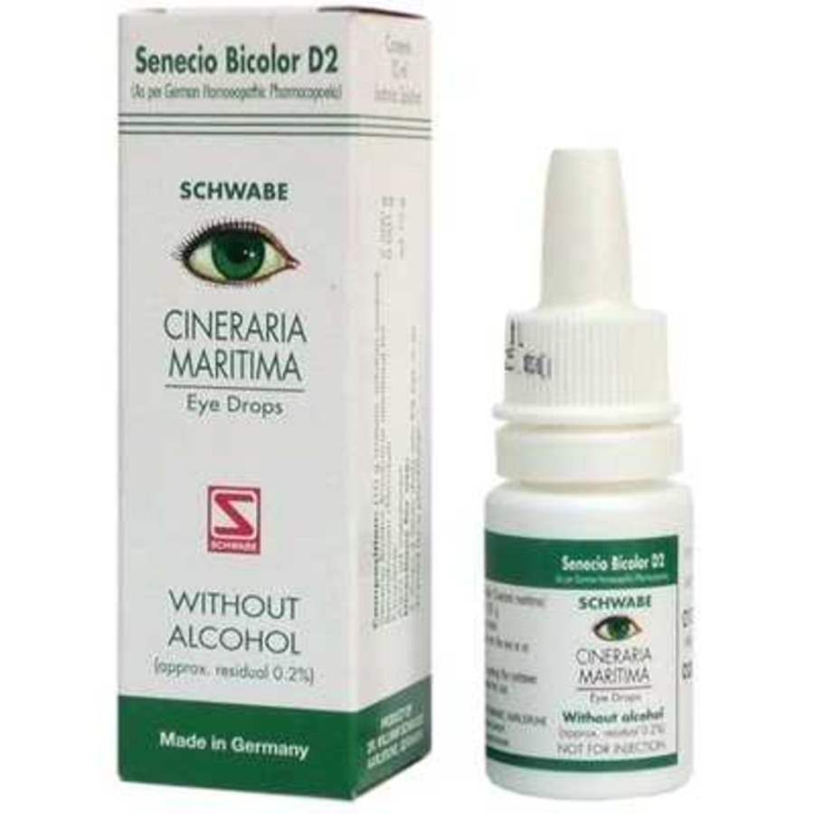 Dr Willmar Schwabe Homeo Cineraria Maritima Eye Drops Without Alcohol