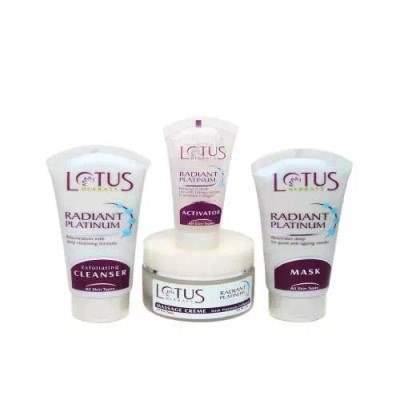 Buy Lotus Herbals Radiant Platinum Cellular Anti Ageing Facial Kit