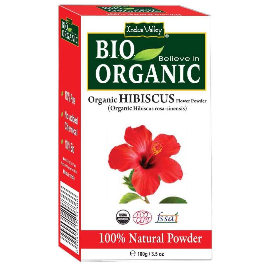Buy Indus valley Hibiscus Flower Powder For Hair Care & Face Pack