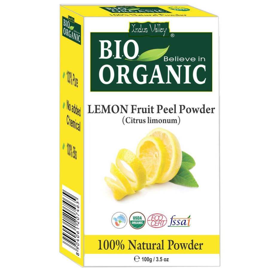 Indus valley Lemon Fruit Peel Face Cleanser Powder 