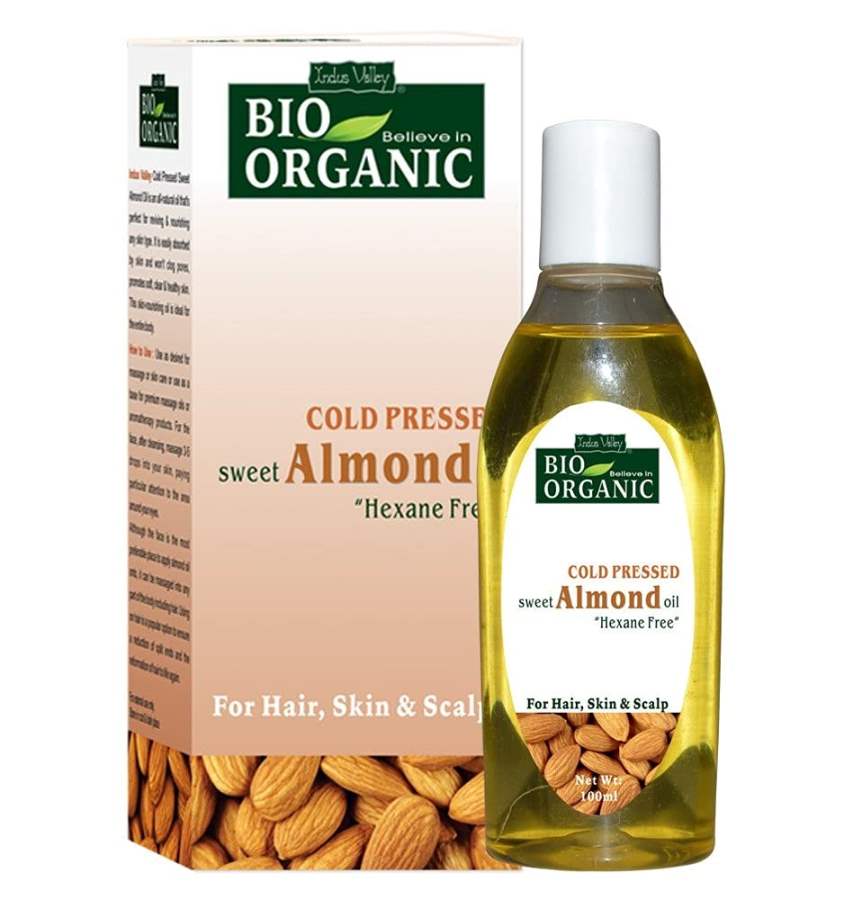 Buy Indus valley Roghan Badam Sweet Almond Oil for Hair & Skin (No Mineral Oil & Sulphate) 