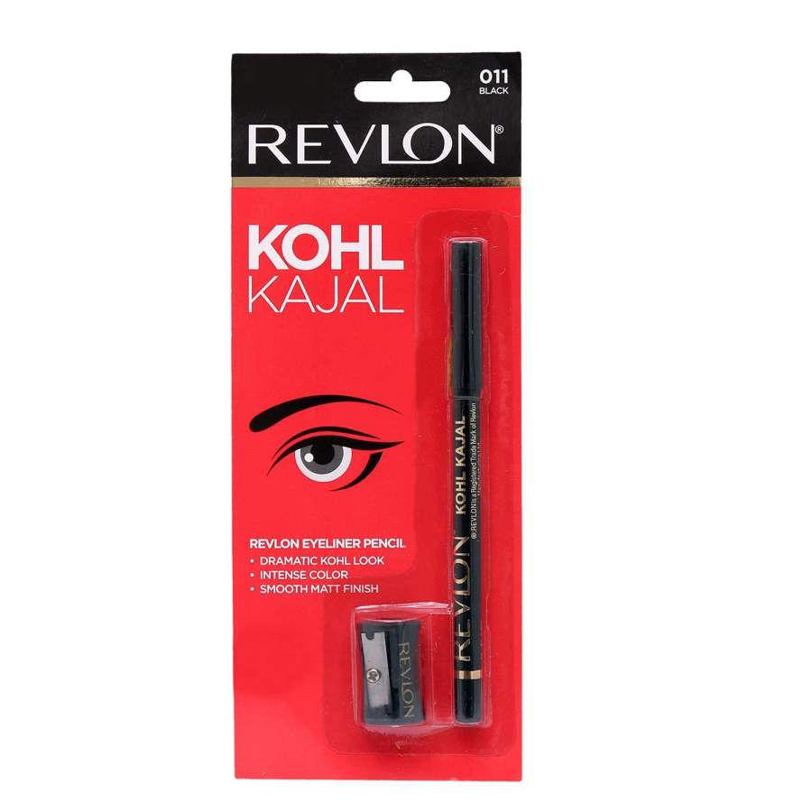 Buy Revlon Kohl Kajal Eye Liner Pencil With Sharpener, Black